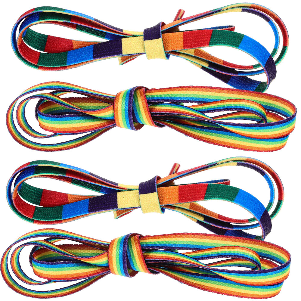 APL 4 paia di lacci per scarpe da ginnastica lacci per scarpe per adulti