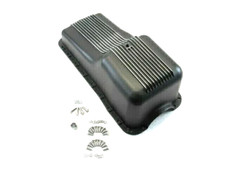 1964-82 Sbf Ford 289 302 Mercury Raised Finned Front Sump Engine Oil Pan Black