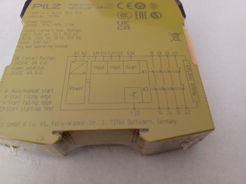1PCS NEW PILZ safety relay PNOZ s4 C 24VDC 3n/o 1n/c 751104 - Picture 4 of 5