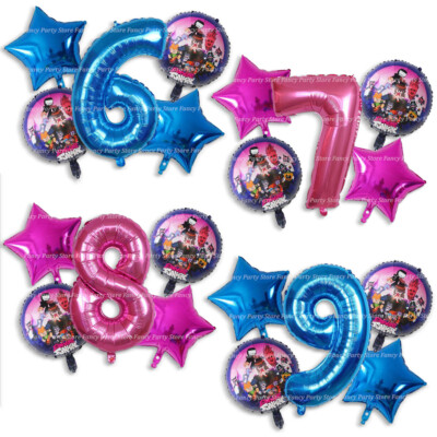 Friday Night Funkin Spiel Geburtstag Party Luftballons Rosa Blau Folie Helium Party Alter