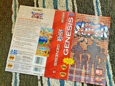BOX ART ONLY Super Street Fighter II 2 Original Sega Genesis Case Sleeve OEM