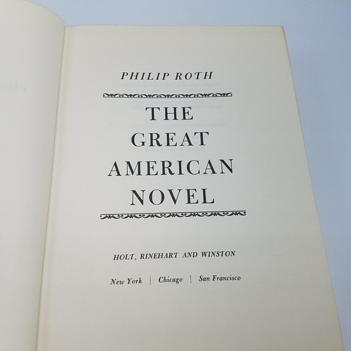 THE GREAT AMERICAN NOVEL by Philip Roth FIRST EDITION Hardcover w/ Dust Jacket - Picture 4 of 8
