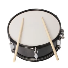 Professional Marching Snare Drum Metal Shell Percussion 14" x 5.5" w/ Drumsticks