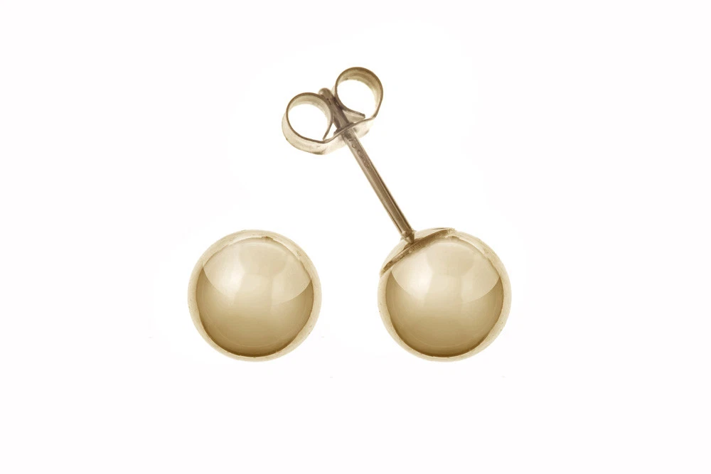 9ct gold 3mm ball stud earrings clearance