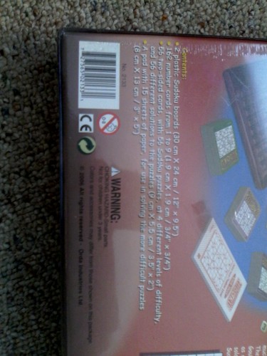 SUDOKU BOARD GAME (COMPETITION) - NEW AND SEALED - Picture 5 of 5