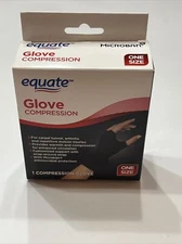 (1 Ct.) Equate Glove Compression, ONE SIZE, Black, 1 Glove - FREE SHIPPING