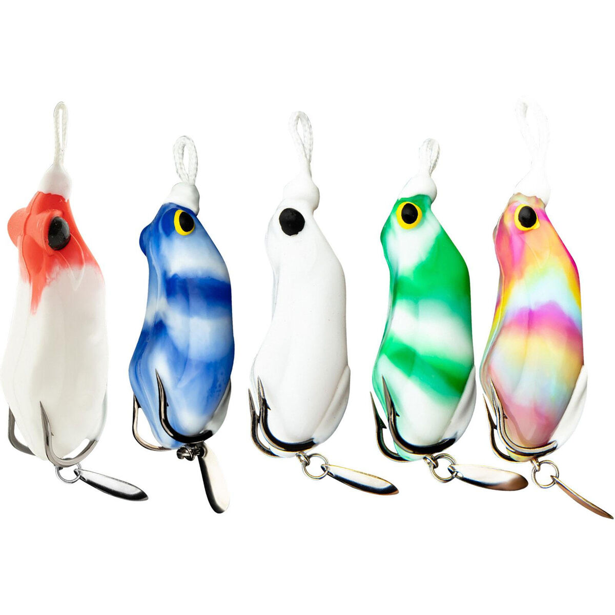 1pcs Fishing Frogs for Bass Fishing Lures Top Water Frogs Double