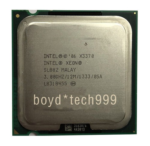 Intel Xeon x3370 3 GHz CPU Socket 775 4cores 4 threads SLB8Z 1333 MHz Processor - Picture 4 of 4