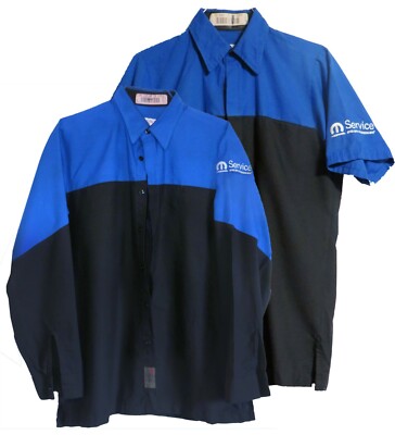 Red Kap Mechanic Technician Uniform Mens Work Shirts Automotive Dealership 