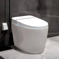 Euroto Newest Luxury Smart Toilet, Tankless Elongated Toilet With Dual Flush,