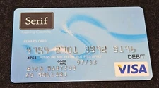 Serif Visa Debit Charge Card ~ Exp 2012 ~ MetaBank ~ cc2388