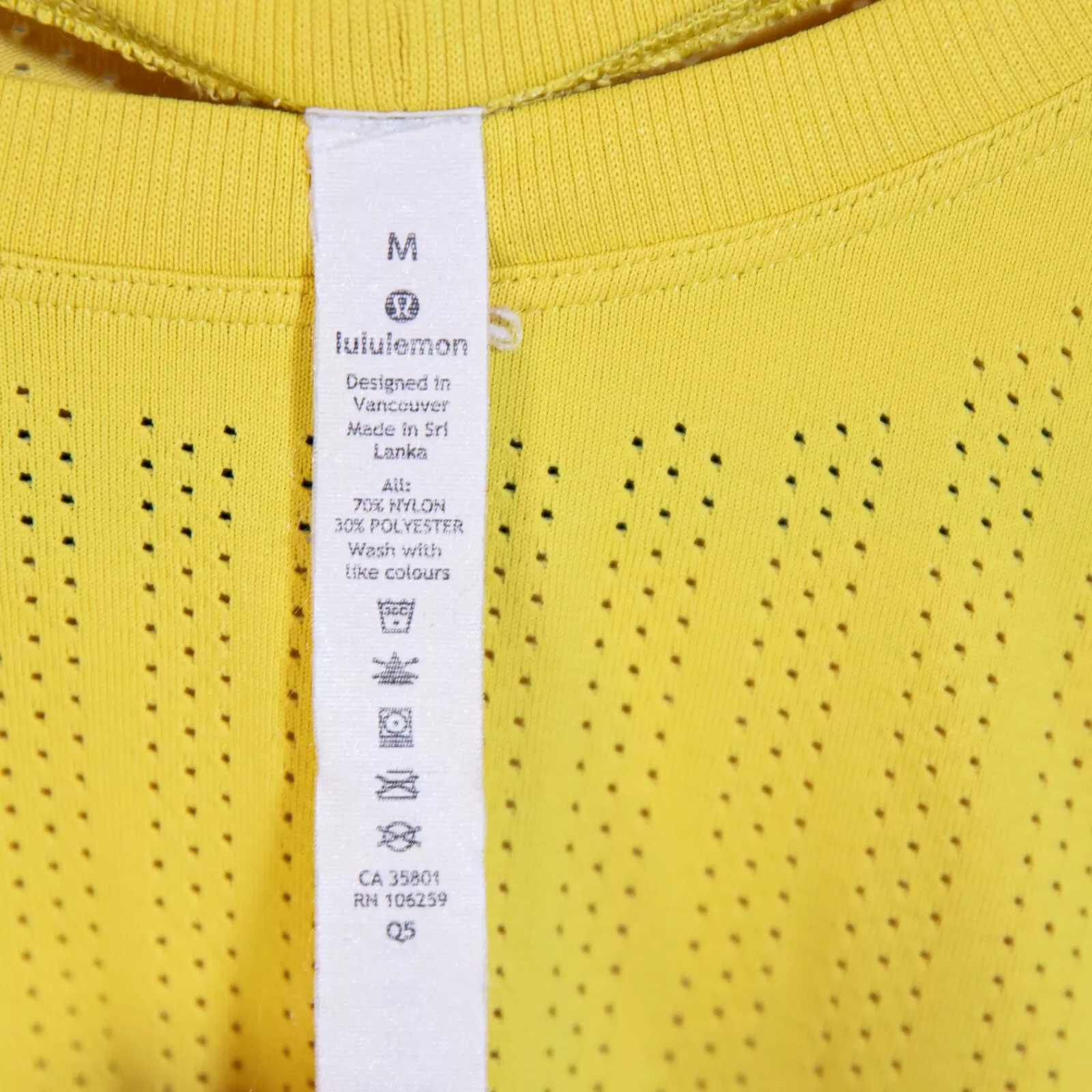 lululemon train to be perforated tee shirt