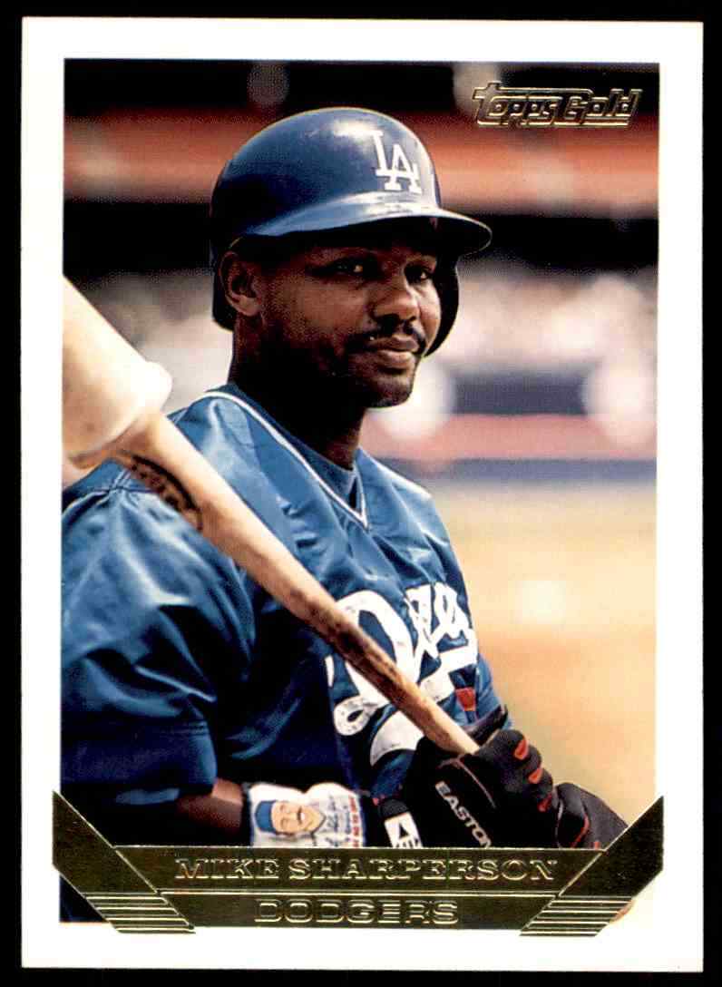 1993 Topps Gold Mike Sharperson #526 Los Angeles Dodgers