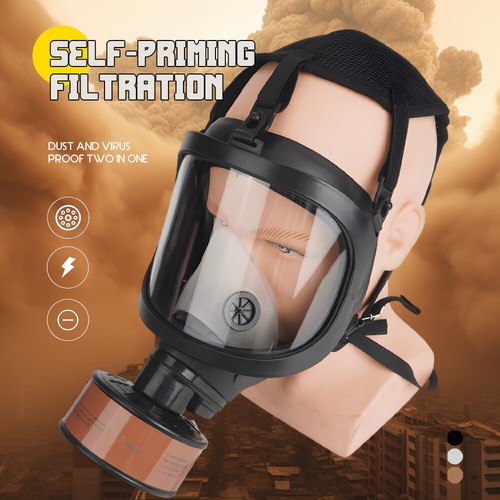 MF14 Vollmaske Atemschutzmaske mit Aktivkohlefilter Vollgesichtsmaske Gasmaske - Bild 12 von 23