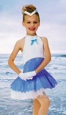 Lot of 7 Happy Tappin Child XS Dance Costume Dress-Headpiece-Gloves Clearance