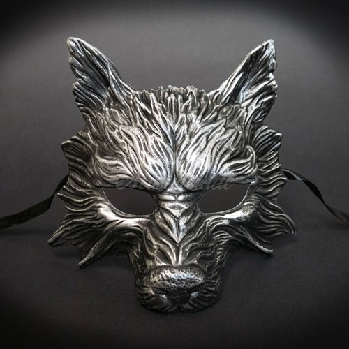 Men's Wolf Cosplay Werewolf Animal Party Costume Masquerade Mask - Picture 7 of 29