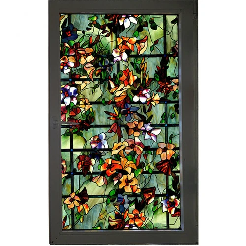 Películas adhesivas estáticas 3D para ventanas esmeriladas vidrio de camelia pegatina decoración del hogar - Imagen 5 de 6