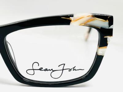 New SEAN JOHN SJLO 6027E 001 Black Eyeglasses 52/19/145 | eBay display picture 3