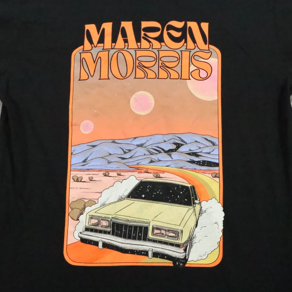 Camisa Maren Morris Mediana Negra Humble Quest Tour 2022 Camiseta Pop Rock Country Foto 2 de 4