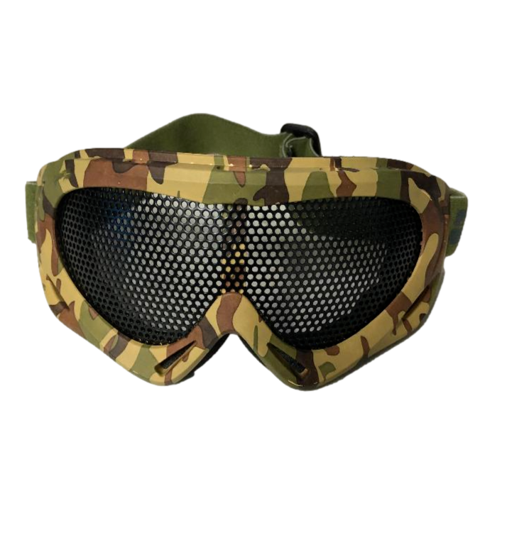 Nuprol Airsoft Pro Mesh 6014 Large Mesh Safety Goggles - Eye Pro In Camo