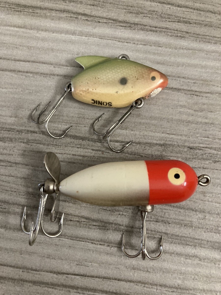 Vintage Heddon Tiny Torpedo 360 Color RH Bass Fishing Lure Vintage Heddon Tiny Torpedo 360 Color RH Bass Fishing Lure