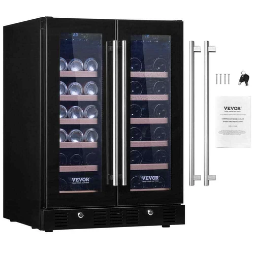 Wine Cooler, 110-Volt 78 Cans and 20 Bottles Under Counter Built-in or Freestand