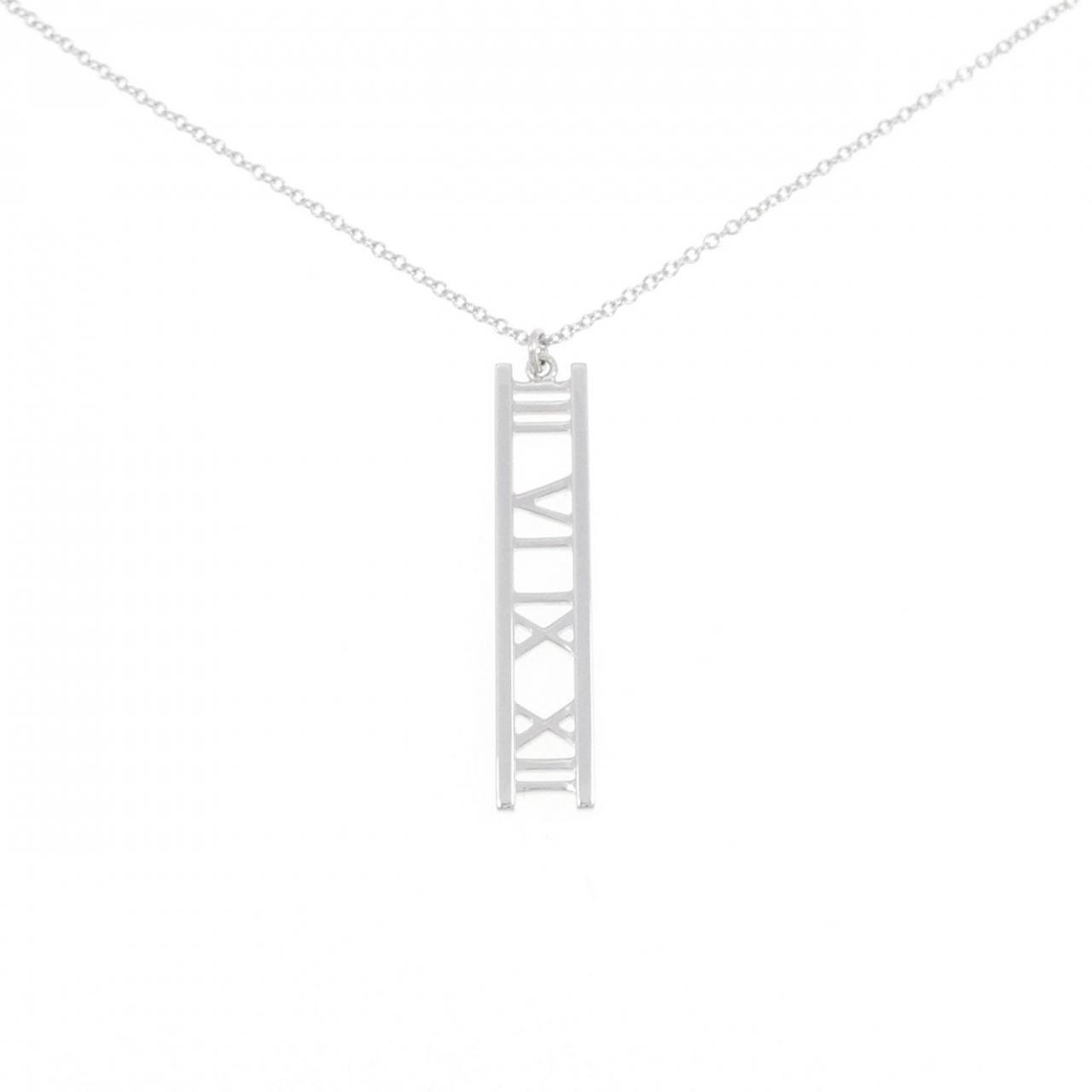 Authentic Tiffany & Co. Atlas open bar Necklace  #246-000-417-5865