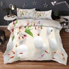 Lots Green Thin 3D Printing Duvet Quilt Doona Covers Pillow Case Bedding Sets
