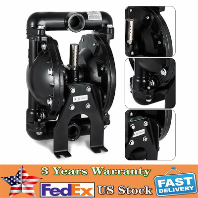 Air-Operated Double Diaphragm Pump 1'' Inlet Outlet Petroleum Fluids 35GPM 120PSI