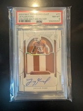 2024 National Treasures Coll. - College Mat Sig Jaylan Ford #71 Silver /39 PSA 8
