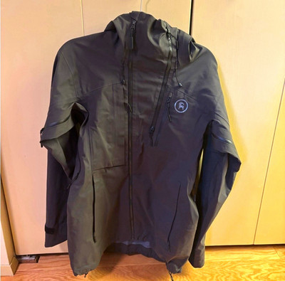 Backcountry GORE-TEX Men s M Black Hooded Zip Jacket