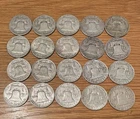 Franklin Half Dollars Silver Lot 1949-1963 Circulated 50C Coins