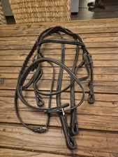 English Padded & Raised Bridle With Tooling, Full Size