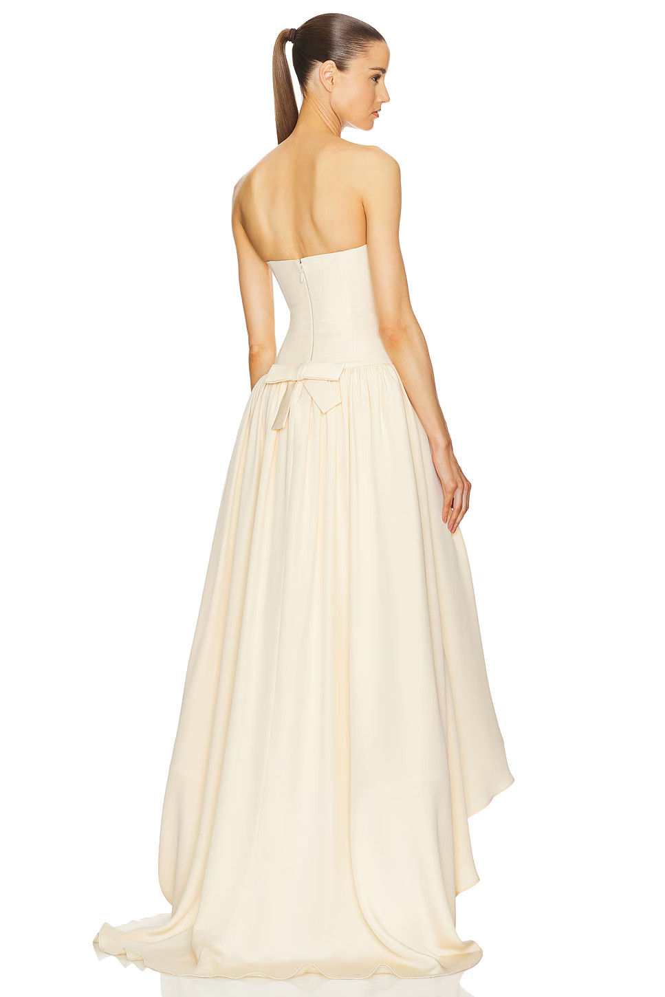 Helsa Gabrielle Strapless Gown Silk Formal Princess  Party Gala M NWT $2200msrp image 2