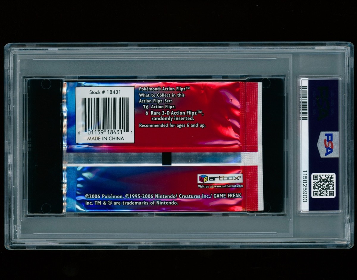 2006 Pokemon Artbox Advanced Action Flipz Booster Pack GRADED PSA