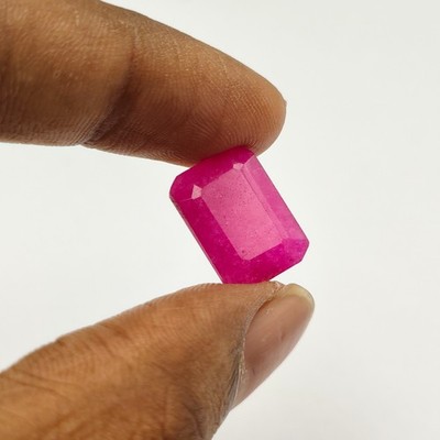 Natural Pink Ruby 10ct Octagon Cut 16.3x11.6mm Loose Gem Mozambique