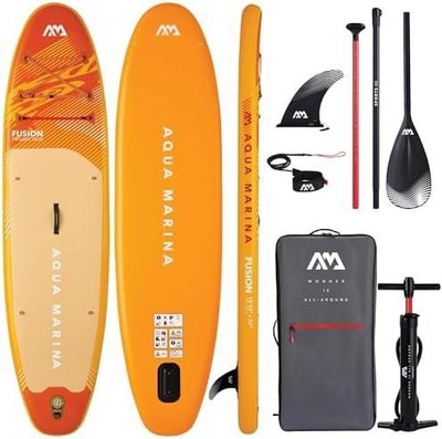 Aufblasbares Stand-Up-Paddleboard-Paket Aqua Marina  Fusion Allround 3m - Orange