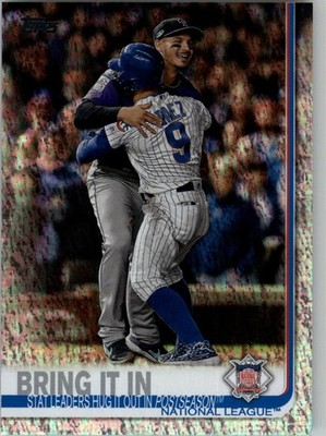 2019 Topps Factory Set Sparkle Foil #216 Bring It Nolan Arenado Javier Baez /162