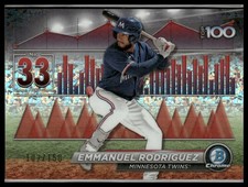 2024 Bowman #BTP-33 Emmanuel Rodriguez Bowman Top 100 Mini-Diamond Ref #/150