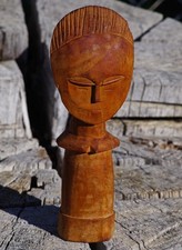 VINTAGE African Tribal Art Ashanti Akuaba Fertility Doll 1970's West Africa