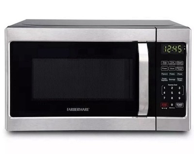 Farberware Classic 0.7 cu. Ft. Countertop Microwave in Brushed Stainless Steel