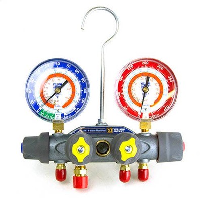 Yellow Jacket 49932 4-Valve TITAN Test/Charging Manifold