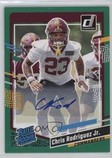 2023 Panini Donruss Rated Rookie Green Auto Chris Rodriguez Jr #398 Auto 06qf