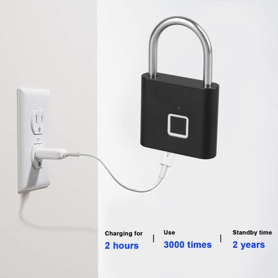 Fingerprint Padlock BT Keyless Waterproof Biometric Electronic Lock For CB