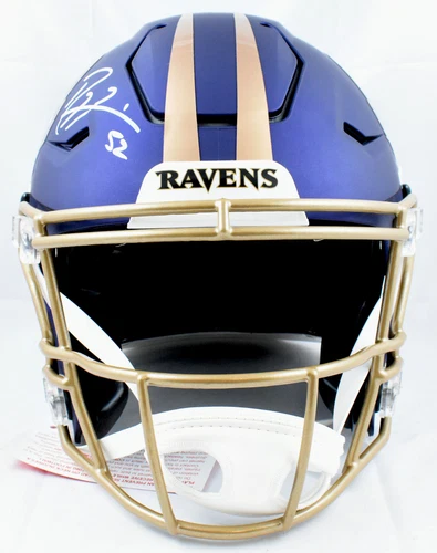 Ray Lewis Signed Baltimore Ravens F/S ALT 24 Speed Flex Helmet - Beckett W Holo - Picture 3 of 5