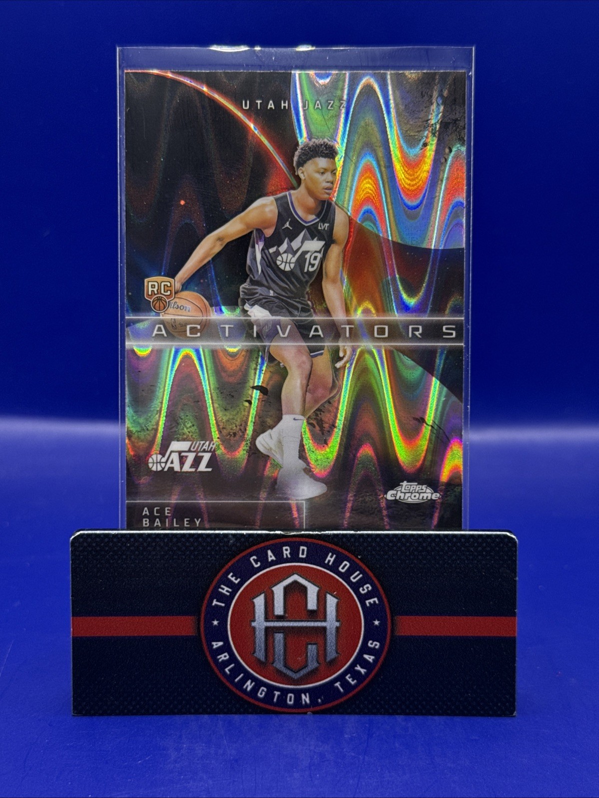 2025-26 Topps Chrome Ace Bailey Rookie RC RayWave Activator Utah Jazz JM1
