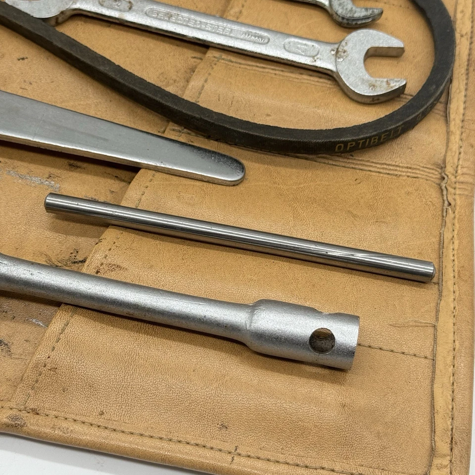 1964-1965 Porsche 356 C Tool Kit 356C Toolkit ROLL Original Tan Bag - Image 4 of 4