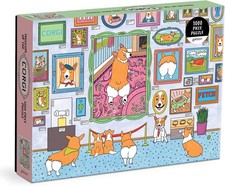 The Museum of the Corgi 1000 Piece Jigsaw Puzzle Multicolored Artwork