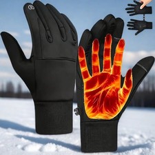 Heated Gloves Hand Warm Windproof Thermal Winter
