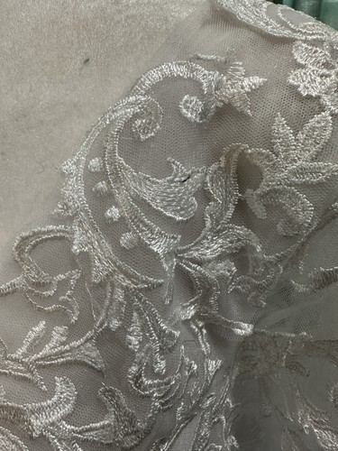Vestido de novia para mujer blanco de encaje de gasa 18W nuevo con etiquetas - Imagen 6 de 18
